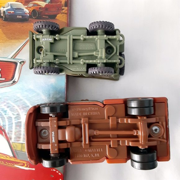 Disney Pixar DVD Cars 2006 Release Plus 2 Mattel Cars; Jeep & Mater Tow Truck - Picture 5 of 8
